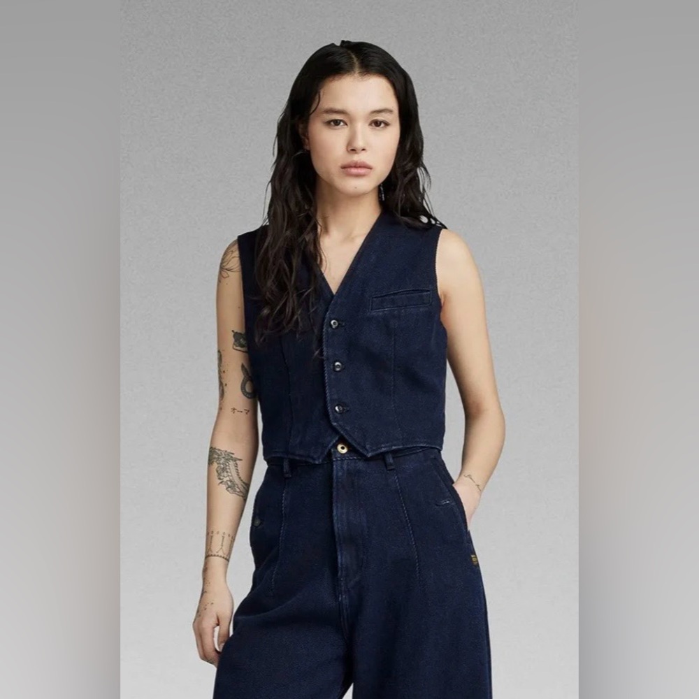 G-Star Denim waistcoat NWT, XS